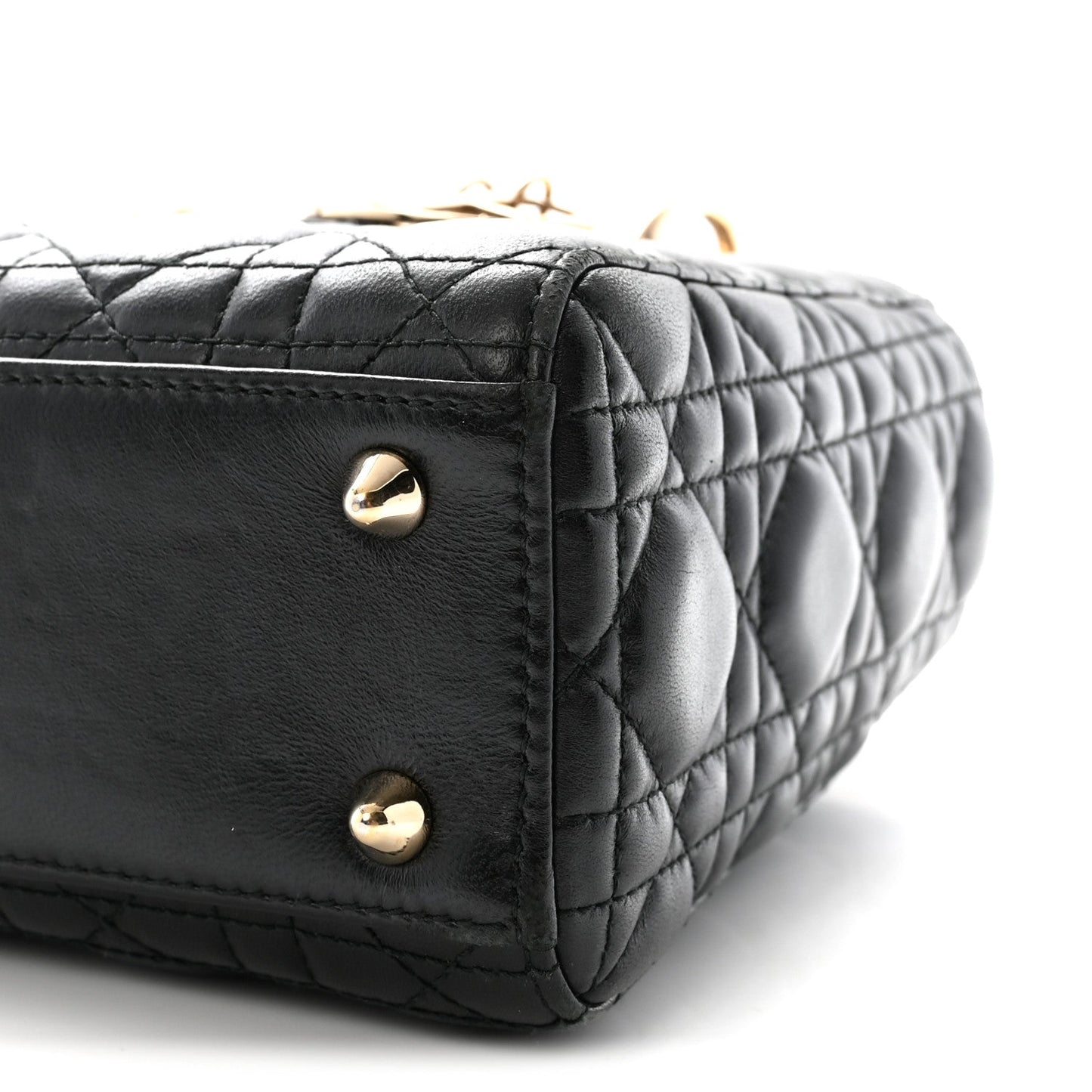 Lambskin Cannage Small My ABCDior Lady Dior Black