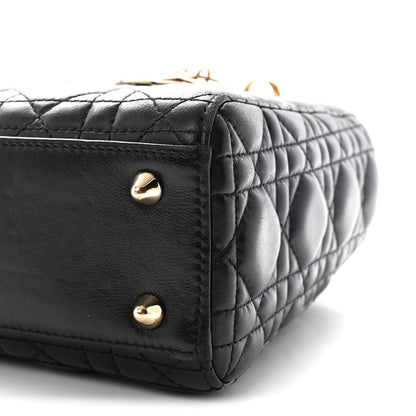 Lambskin Cannage Small My ABCDior Lady Dior Black