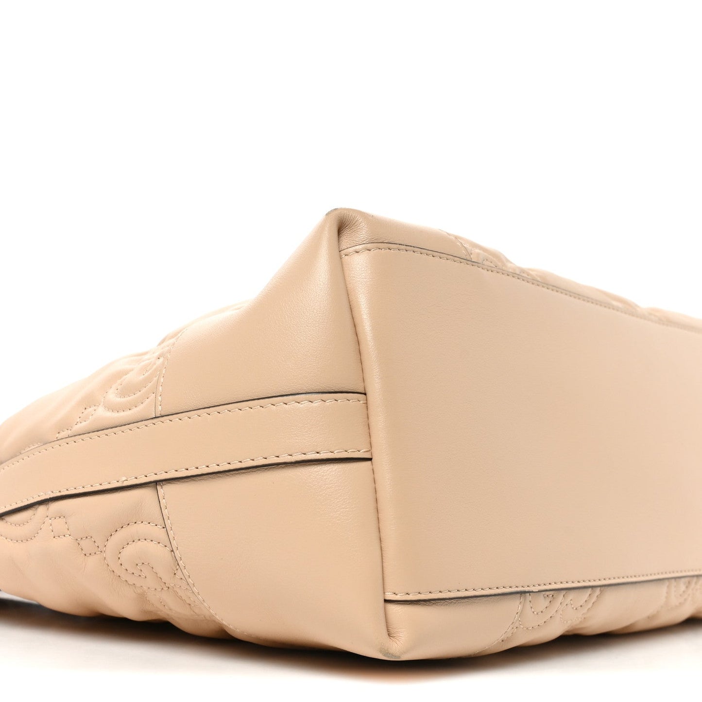 Calfskin GG Matelasse Medium Ophidia Shopping Tote Beige