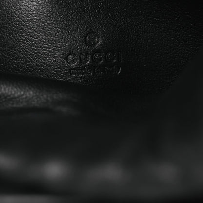 Calfskin Matelasse Front Pocket Mini GG Marmont Bucket Bag Black