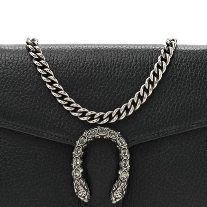 Calfskin Mini Dionysus Chain Wallet Black