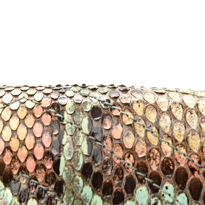 Snakeskin Matelasse GG Marmont Chain Belt Bag