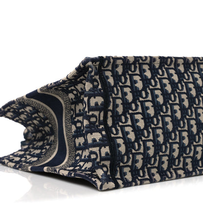 Oblique Medium Book Tote Blue Multicolor