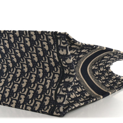 Oblique Large Book Tote Blue Multicolor