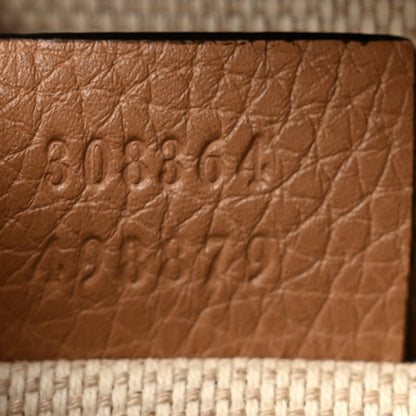 Pebbled Calfskin Small Soho Disco Bag Camelia