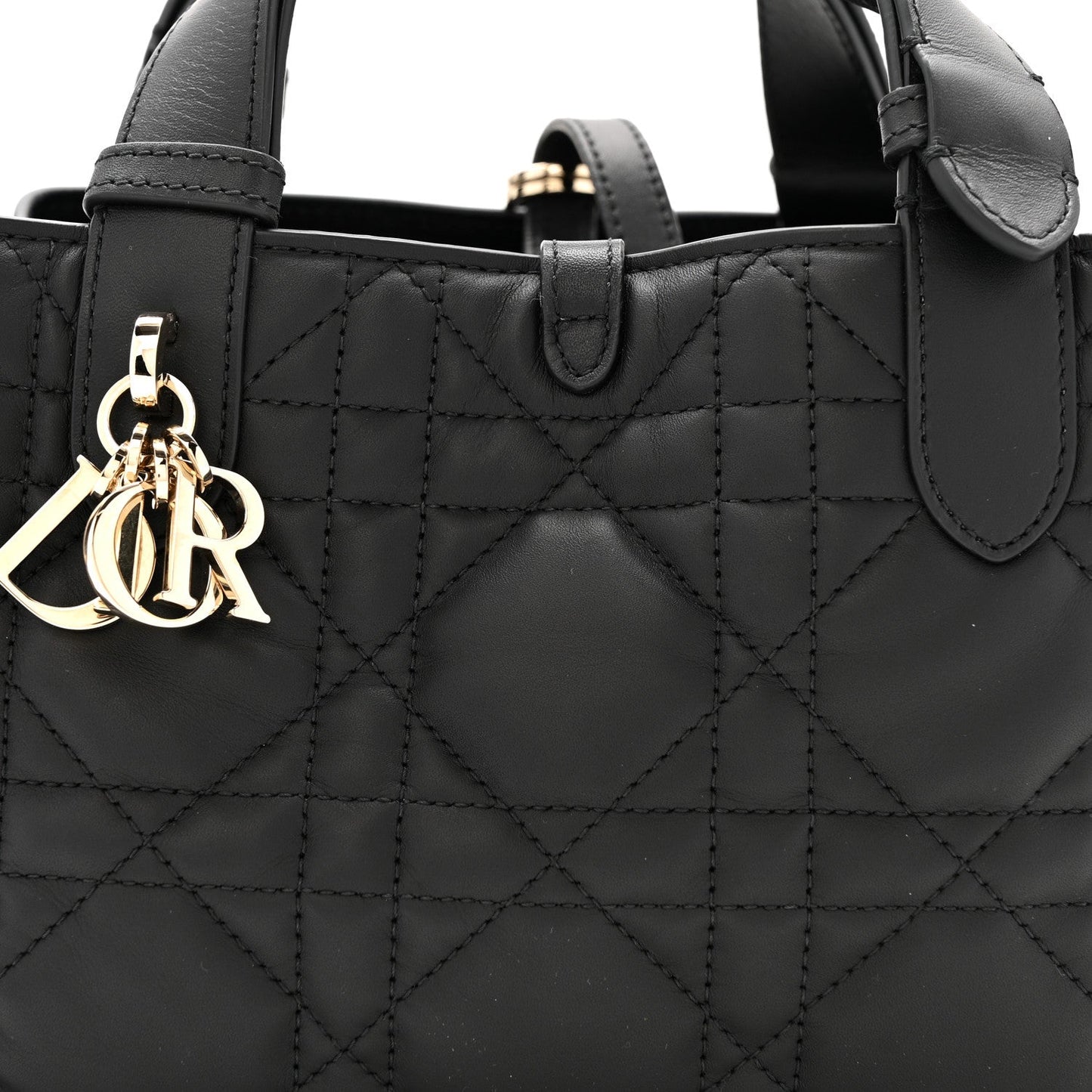 Calfskin Macrocannage Small Toujours  Black