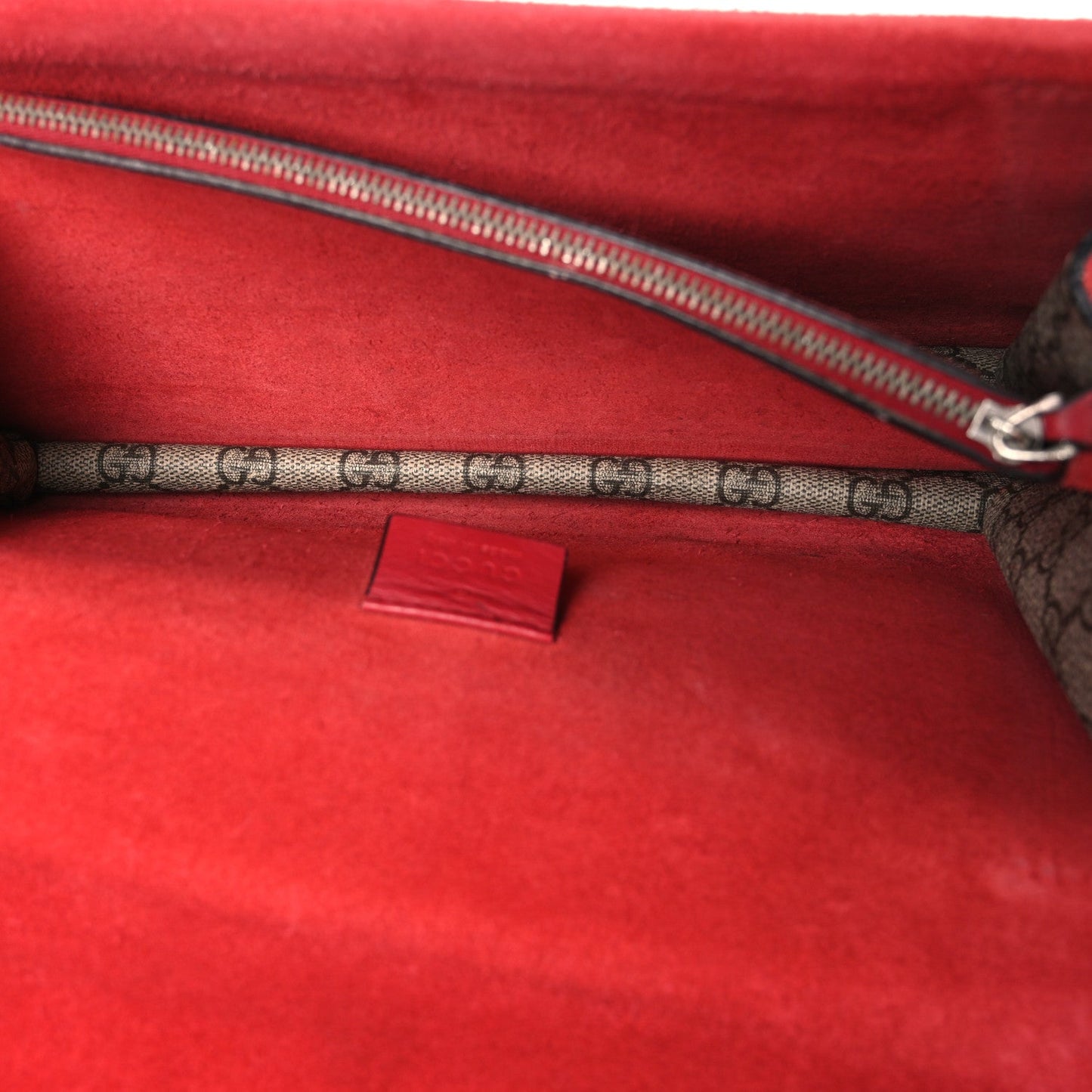 GG Supreme Monogram Small Dionysus Shoulder Bag Red