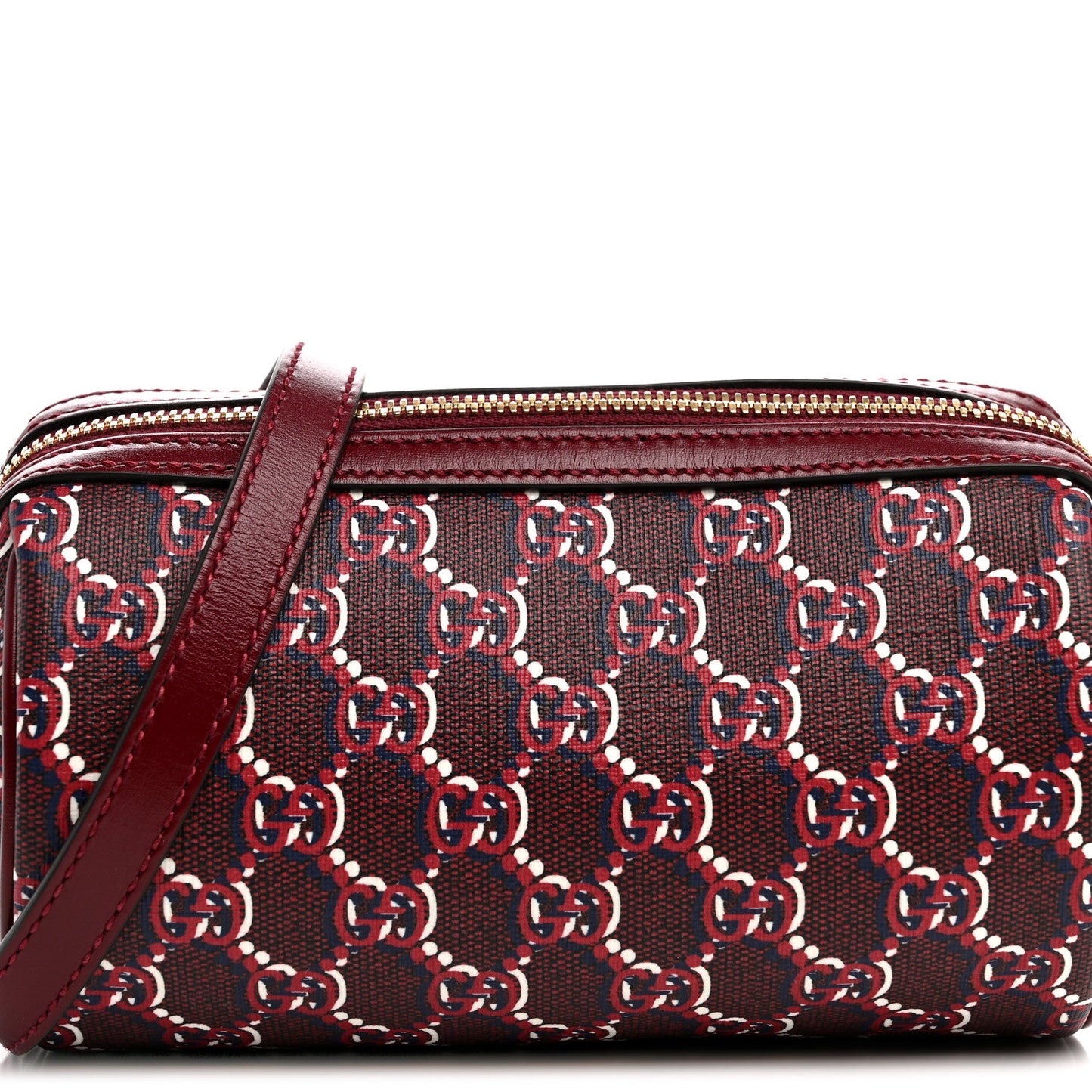 GG Shadow Monogram Ophidia Crossbody Bag Rosso Ancora Red
