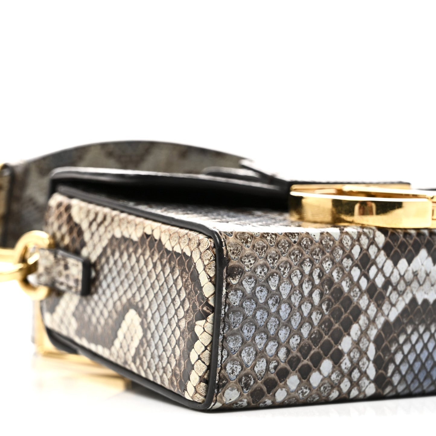 Snakeskin 30 Montaigne Box Bag Beige Multicolor