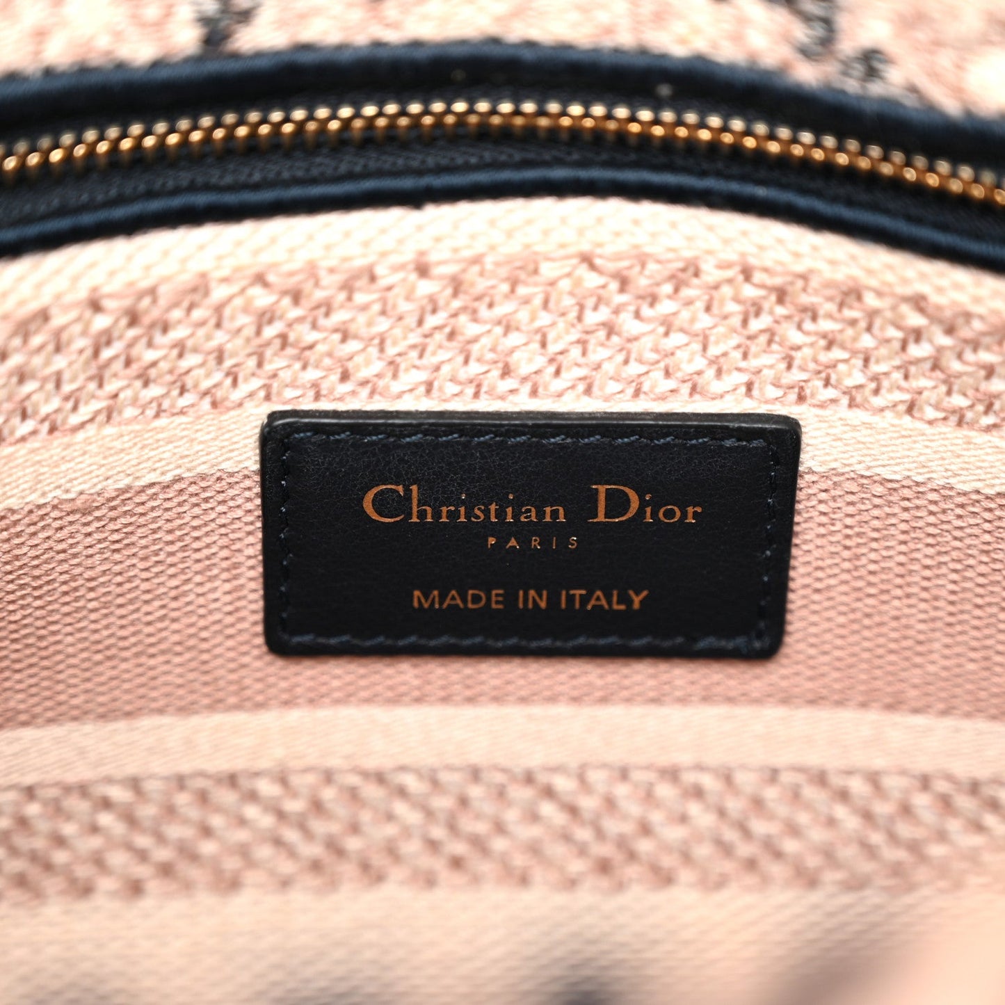 Canvas Embroidered Medium Tie And Dior Lady D-Lite Multicolor