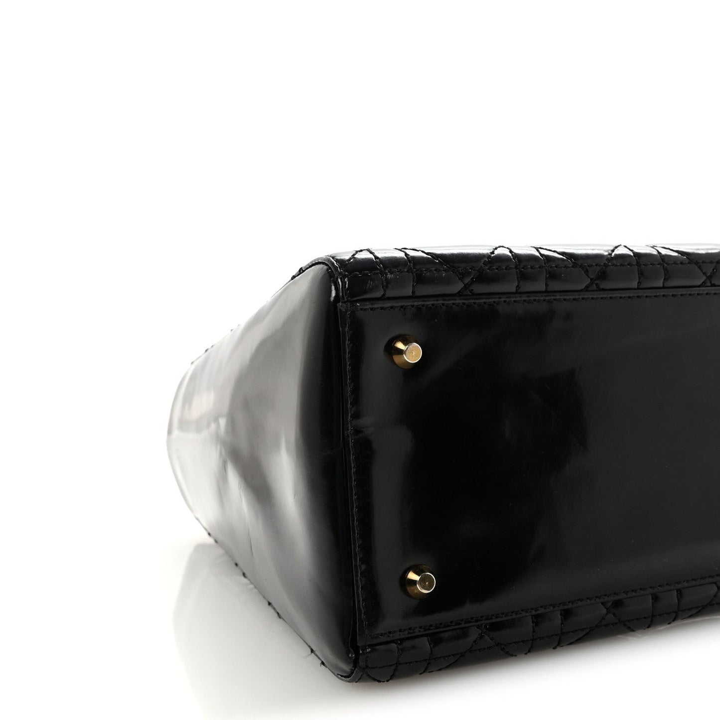 Patent Cannage Medium Lady Dior Black