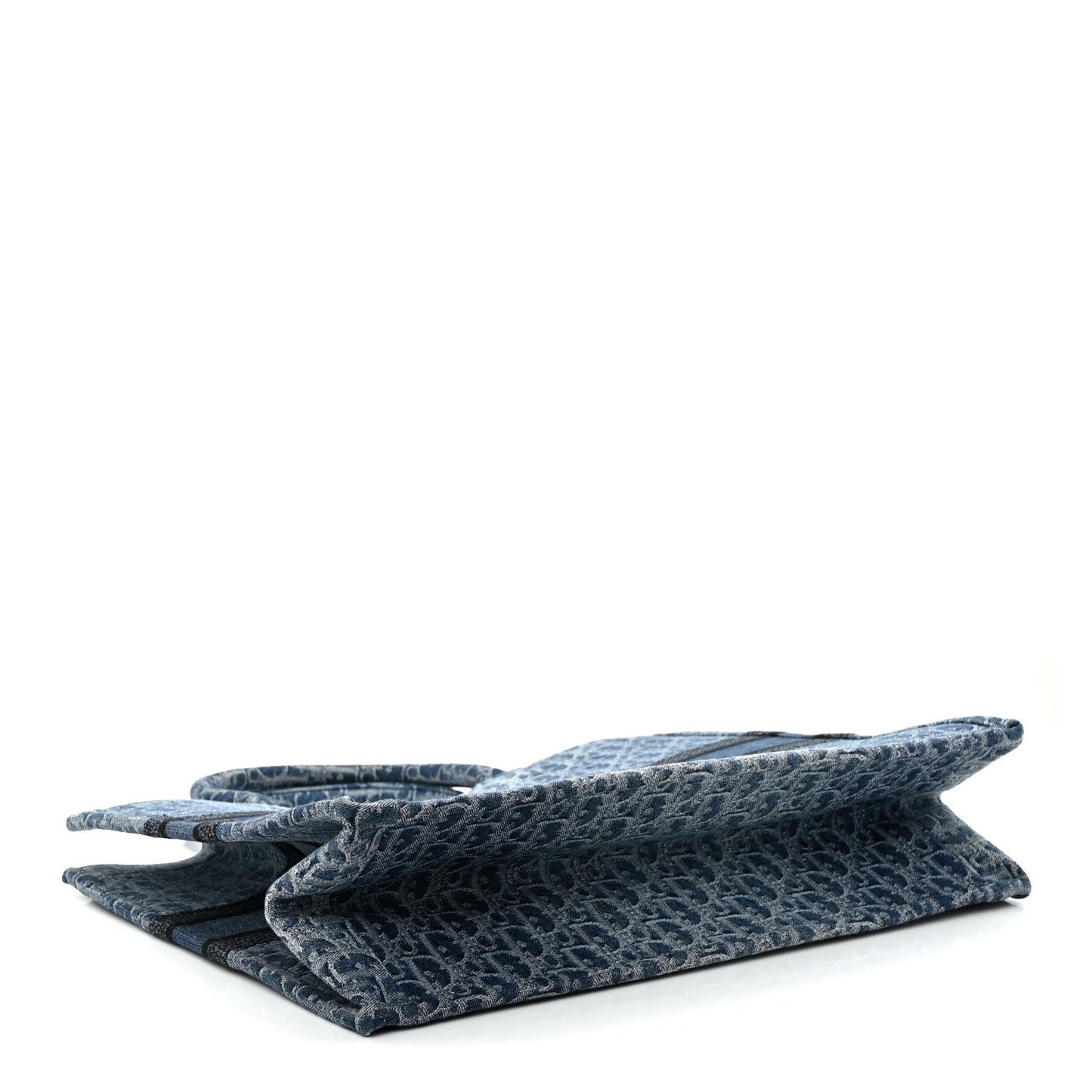 Oblique Denim Large Book Tote Blue