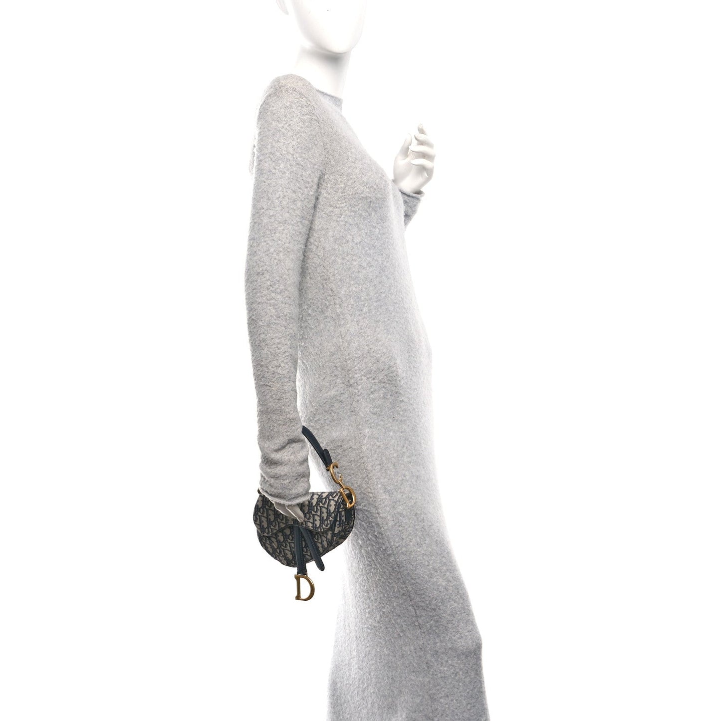 Oblique Mini Saddle Bag Blue