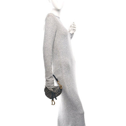 Oblique Mini Saddle Bag Blue