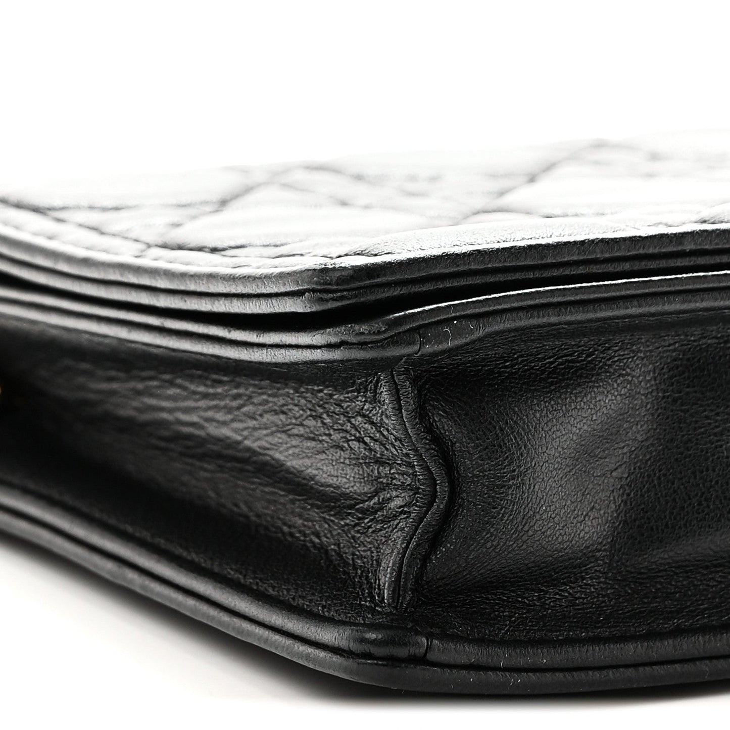Lambskin Cannage Lady Dior Pouch Black