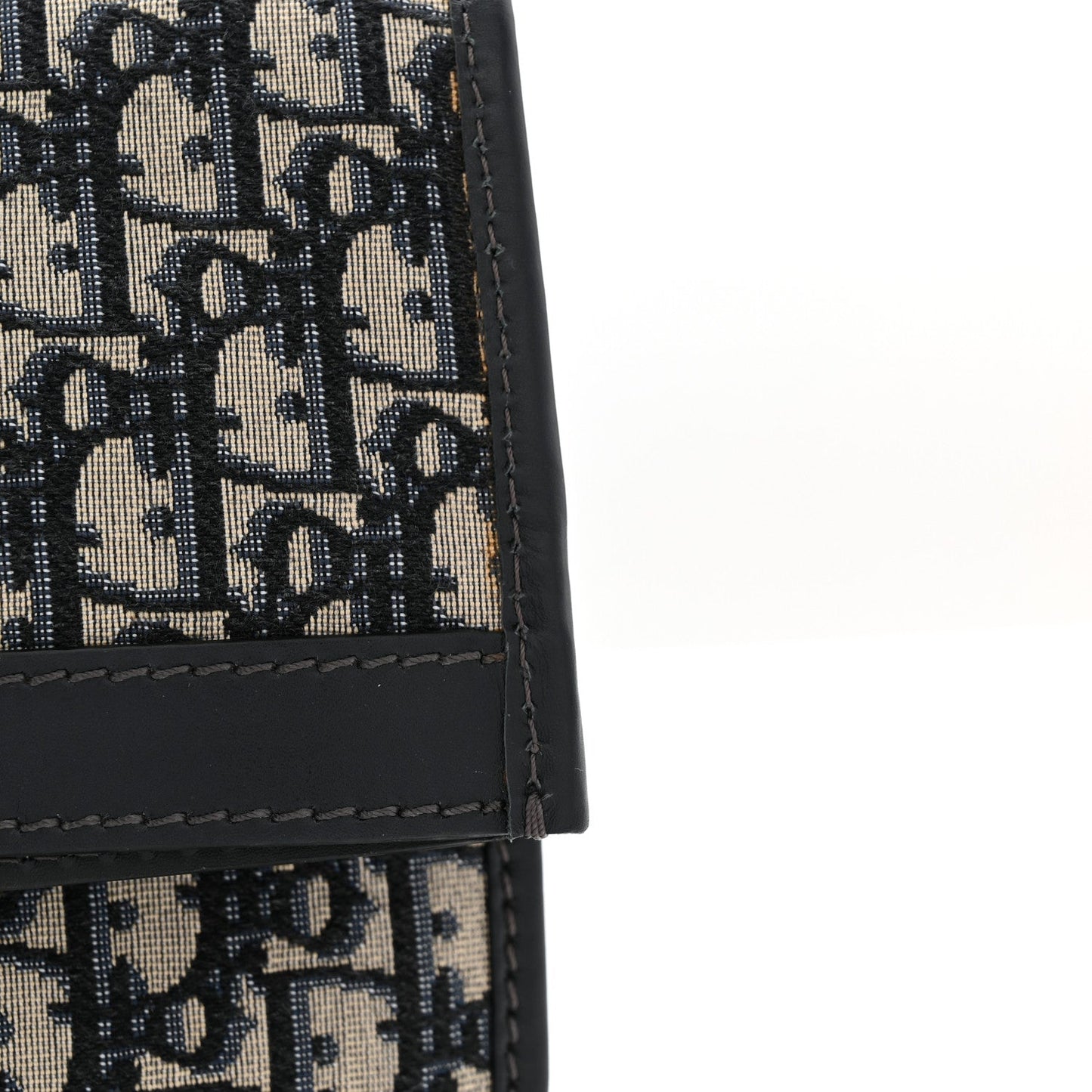 Oblique Fold Over Clutch Blue
