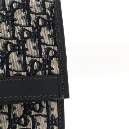 Oblique Fold Over Clutch Blue