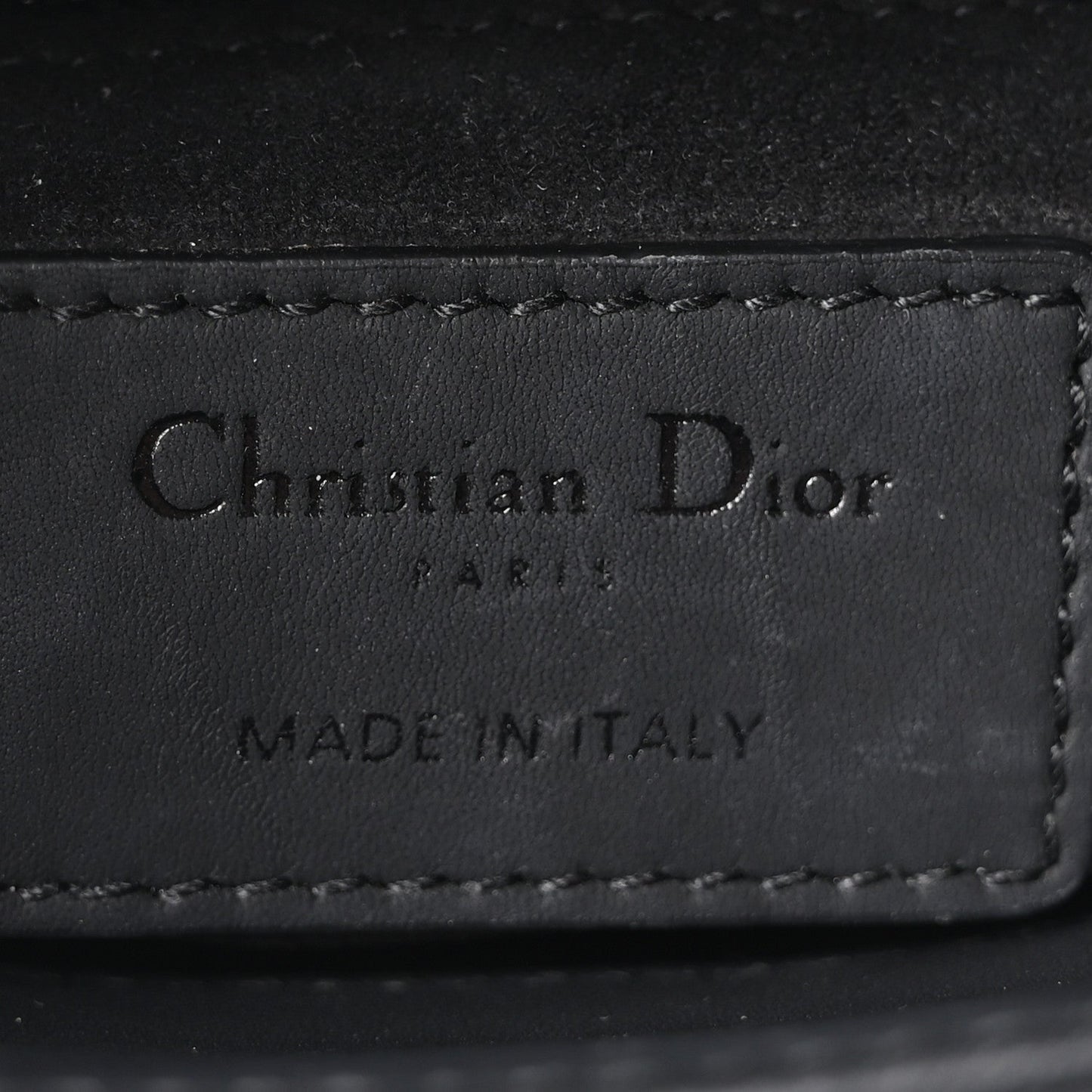 Ultra Matte Calfskin Cannage Mini Lady Dior Black