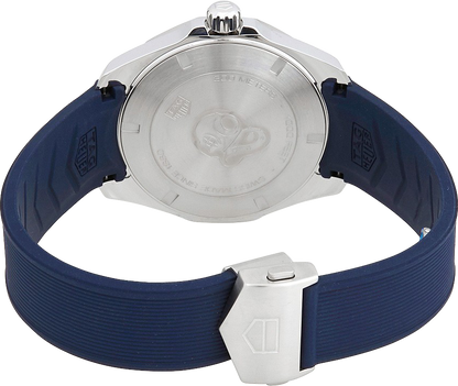Tag Heuer Aquaracer Quartz Blue Dial Blue Rubber Strap Watch for Men - WAY101C.FT6153