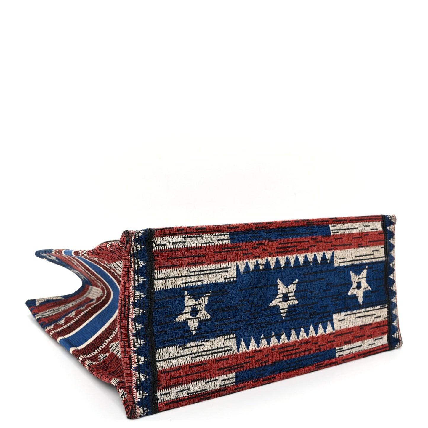 Canvas Embroidered Large Exclusive US Book Tote Multicolor