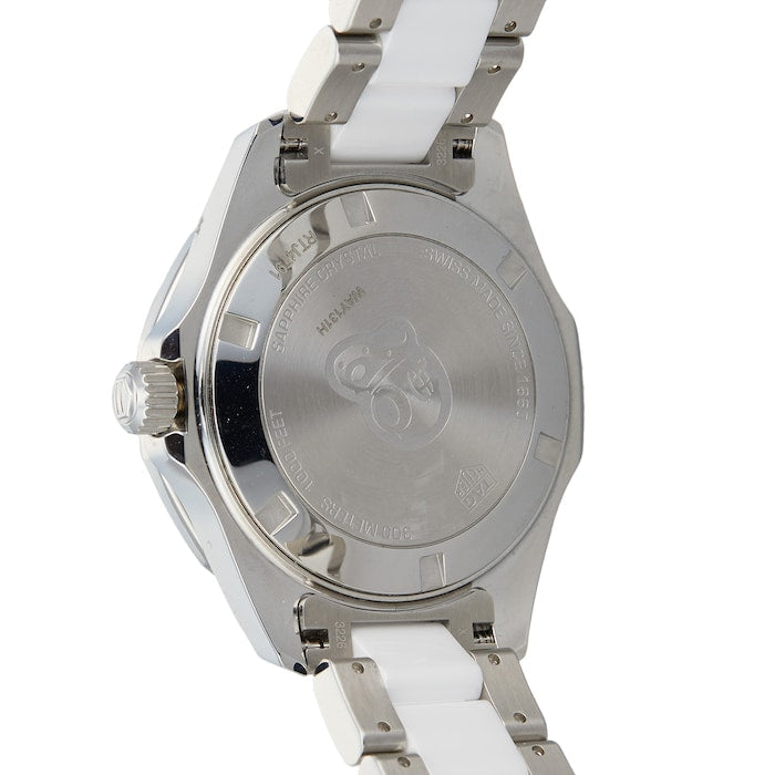Tag Heuer Aquaracer Diamonds White Dial Two Tone Steel Strap Watch for Women - WAY131H.BA0914