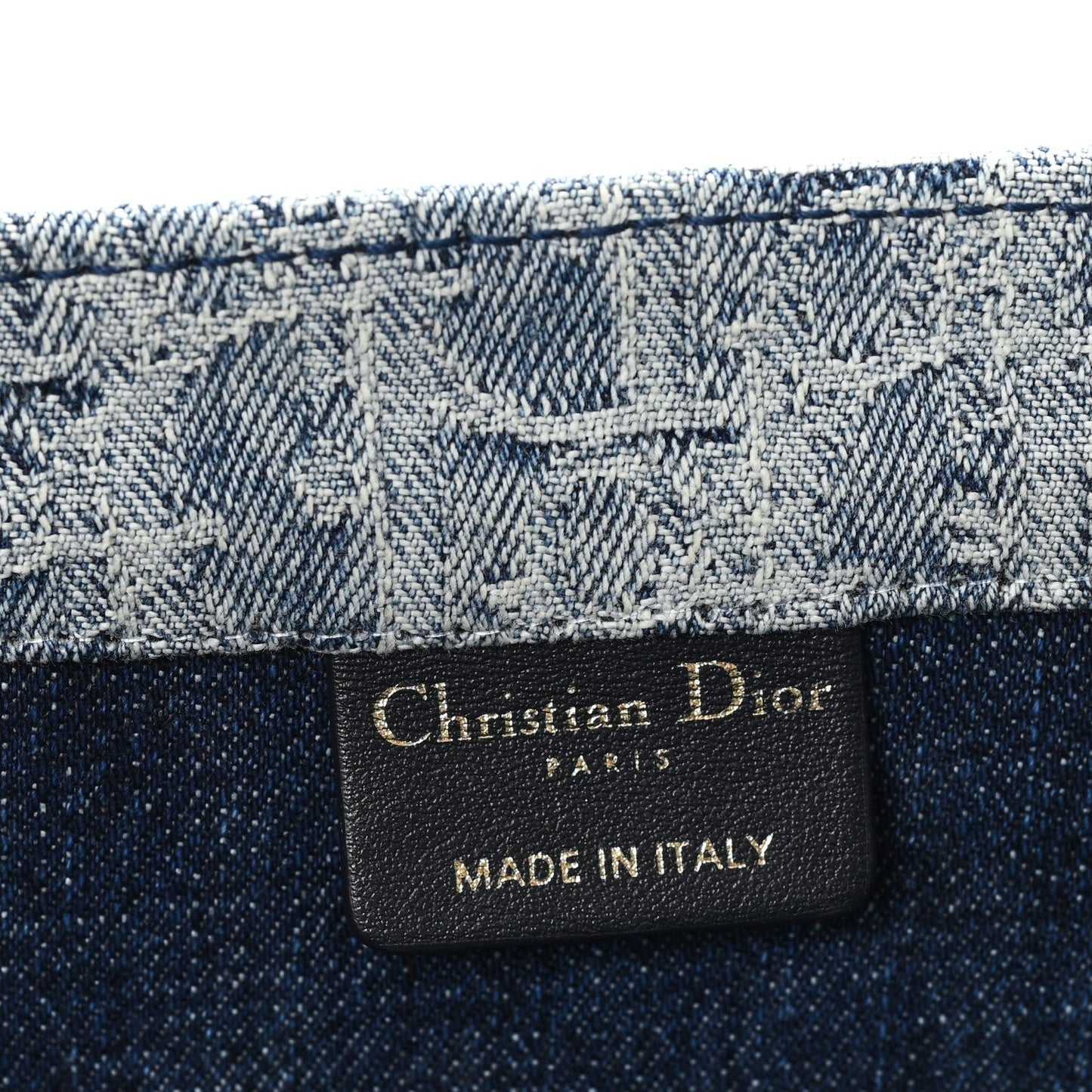 Oblique Denim Medium Book Tote Blue