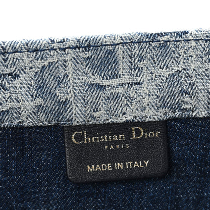 Oblique Denim Medium Book Tote Blue