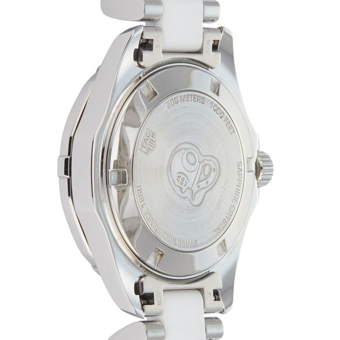 Tag Heuer Aquaracer Diamonds White Dial Two Tone Steel Strap Watch for Women - WAY131H.BA0914