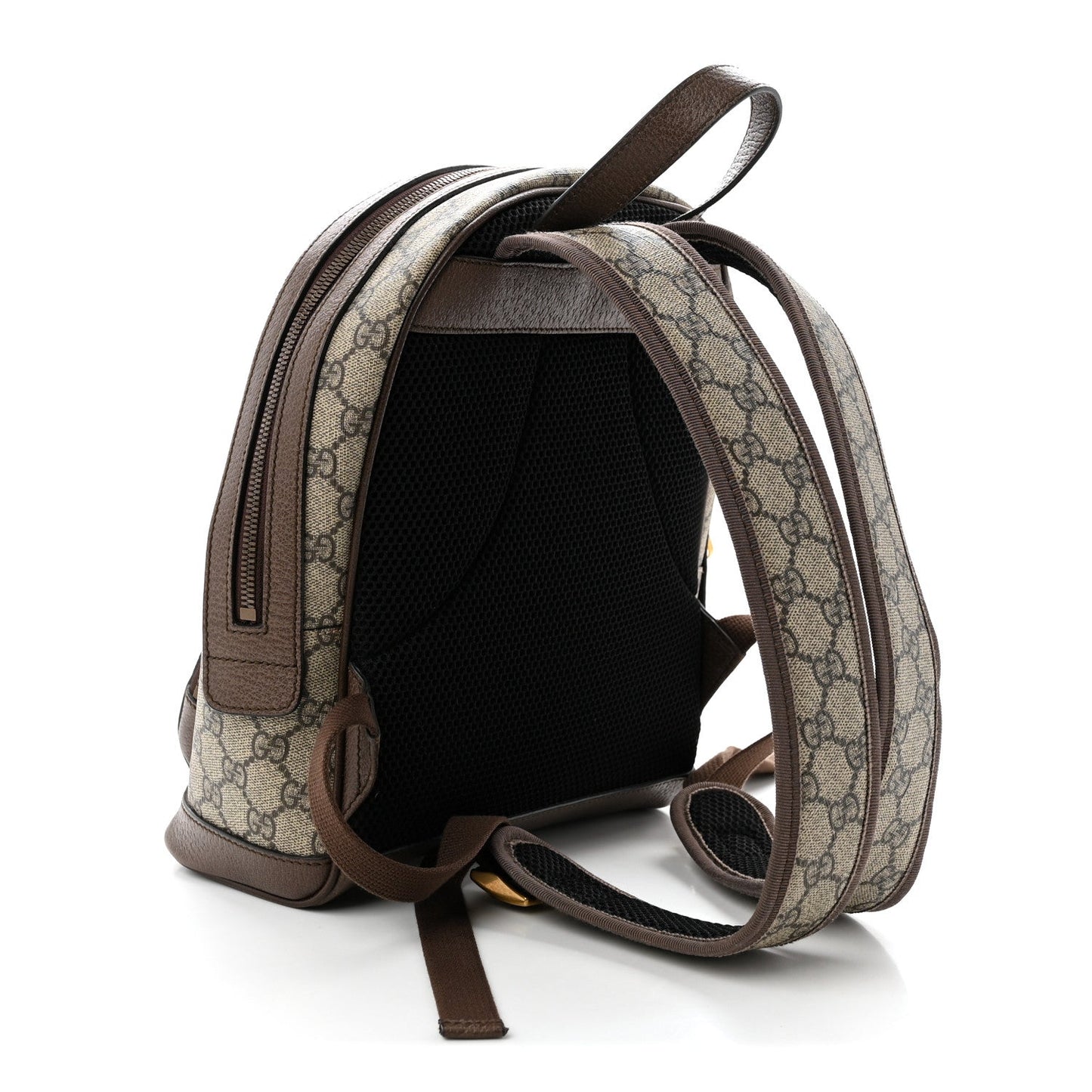 GG Supreme Monogram Calfskin Web Small Ophidia Day Backpack Beige Ebony New Acero