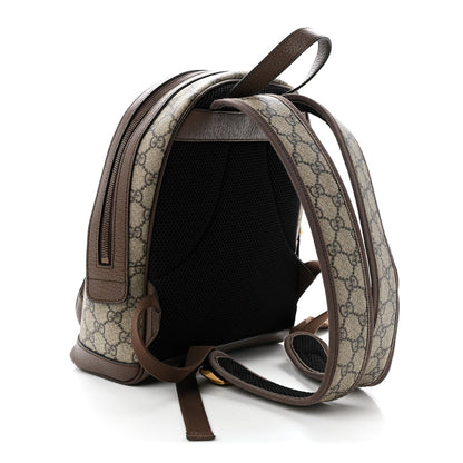 GG Supreme Monogram Calfskin Web Small Ophidia Day Backpack Beige Ebony New Acero
