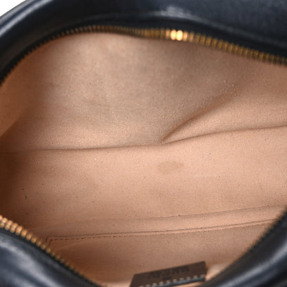 Calfskin Matelasse Small GG Marmont Chain Shoulder Bag Black