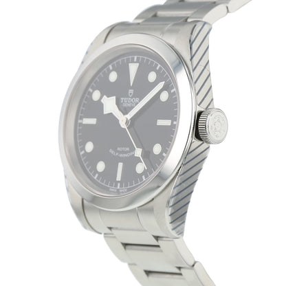 Tudor Black Bay Automatic Black Dial Silver Steel Strap Watch for Men - M79540-0001