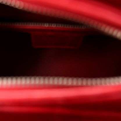 Alligator Medium Lady Dior Red