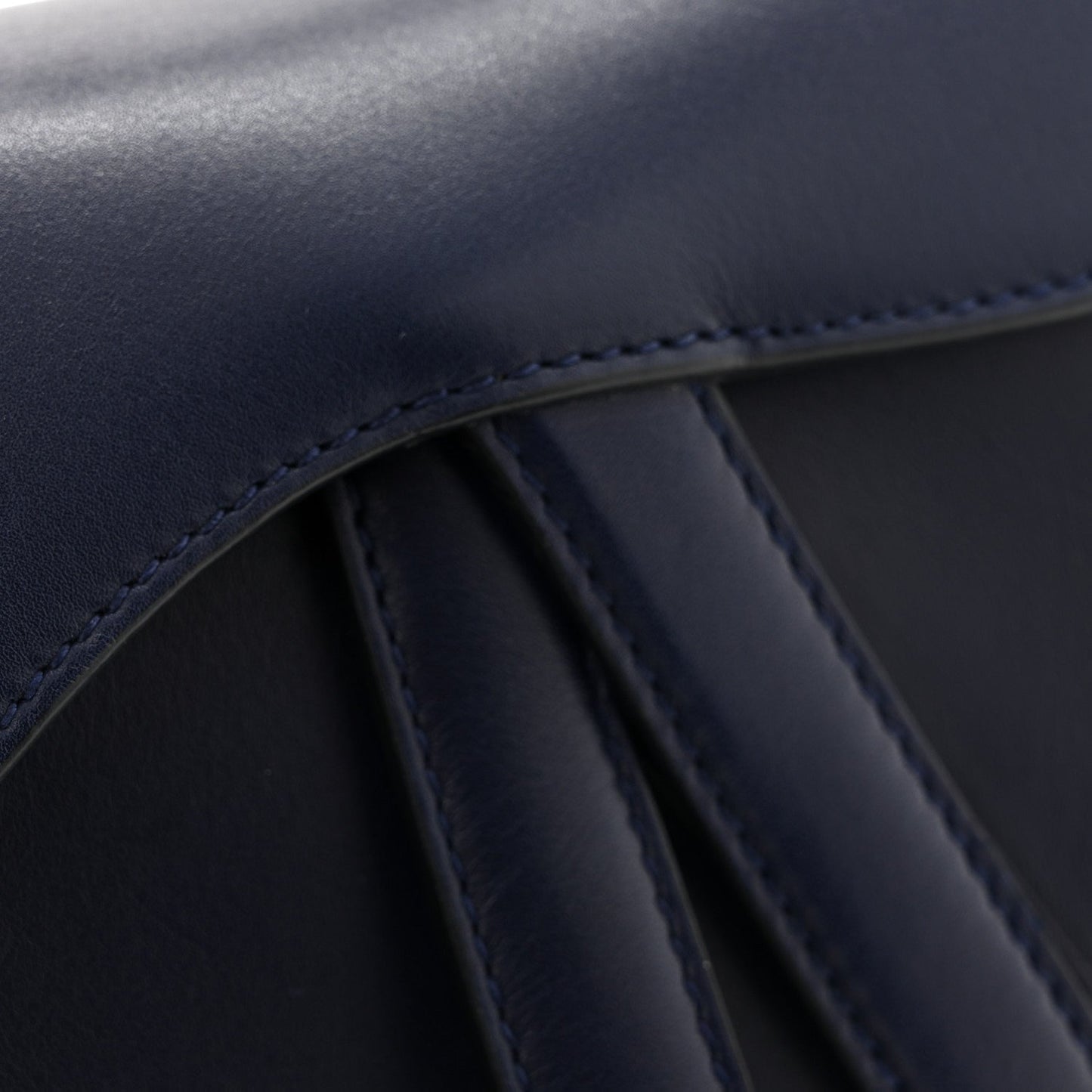 Calfskin Mini Saddle Bag Blue