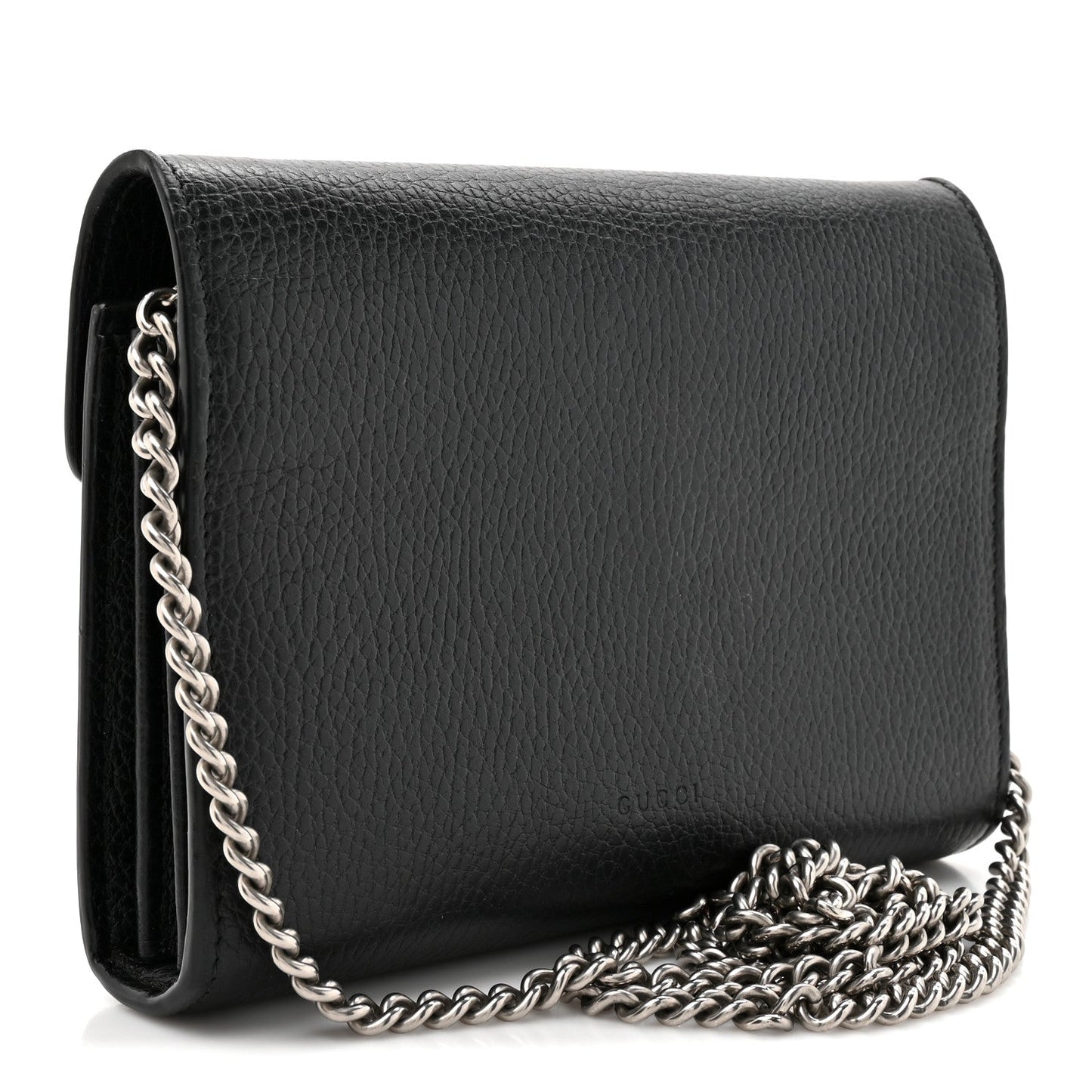 Calfskin Mini Dionysus Chain Wallet Black