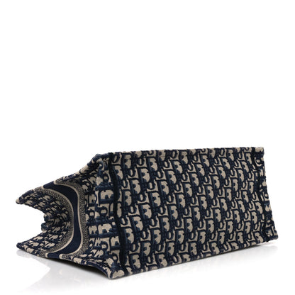Oblique Medium Book Tote Blue Multicolor