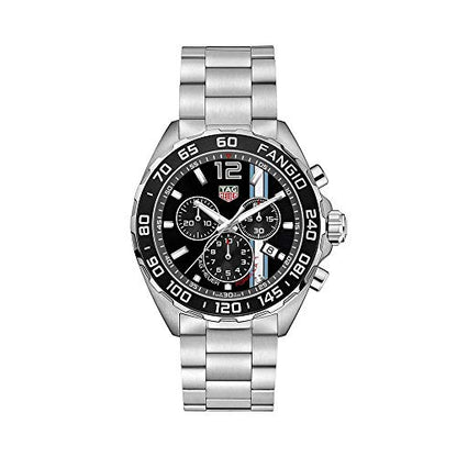 Tag Heuer Formula 1 Chronograph Black Dial Silver Steel Strap Watch for Men - CAZ101H.BA0842
