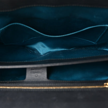 Suede Patent GG Web Medium Ophidia Chain Shoulder Bag Black