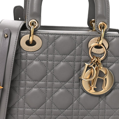Lambskin Cannage Small My ABCDior Lady Dior Grey