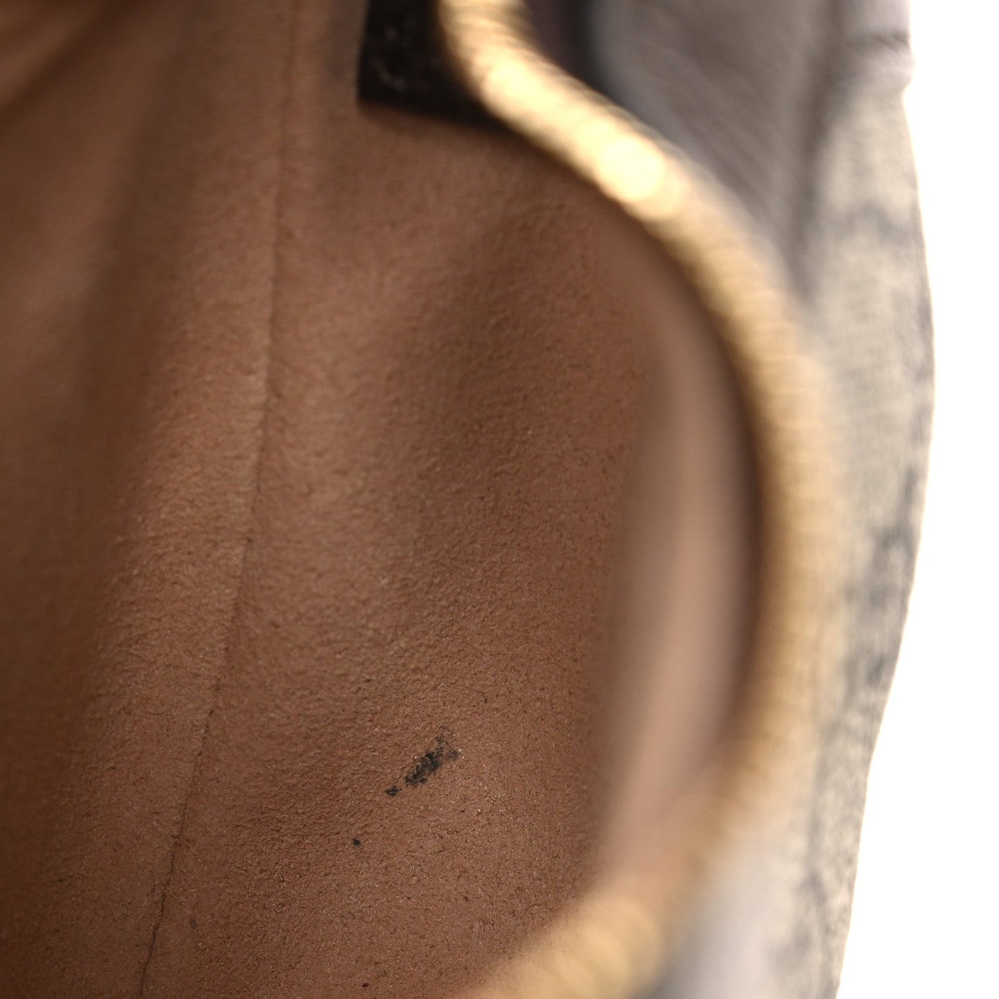 GG Supreme Monogram Textured Calfskin Web Mini Ophidia Half Moon Hobo Beige Ebony New Acero