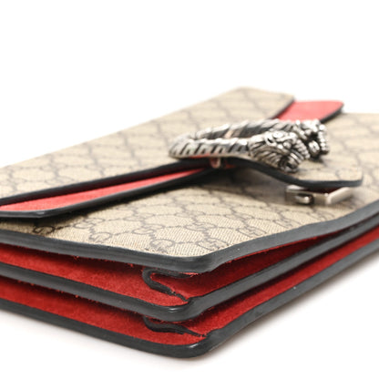 GG Supreme Monogram Small Dionysus Shoulder Bag Red
