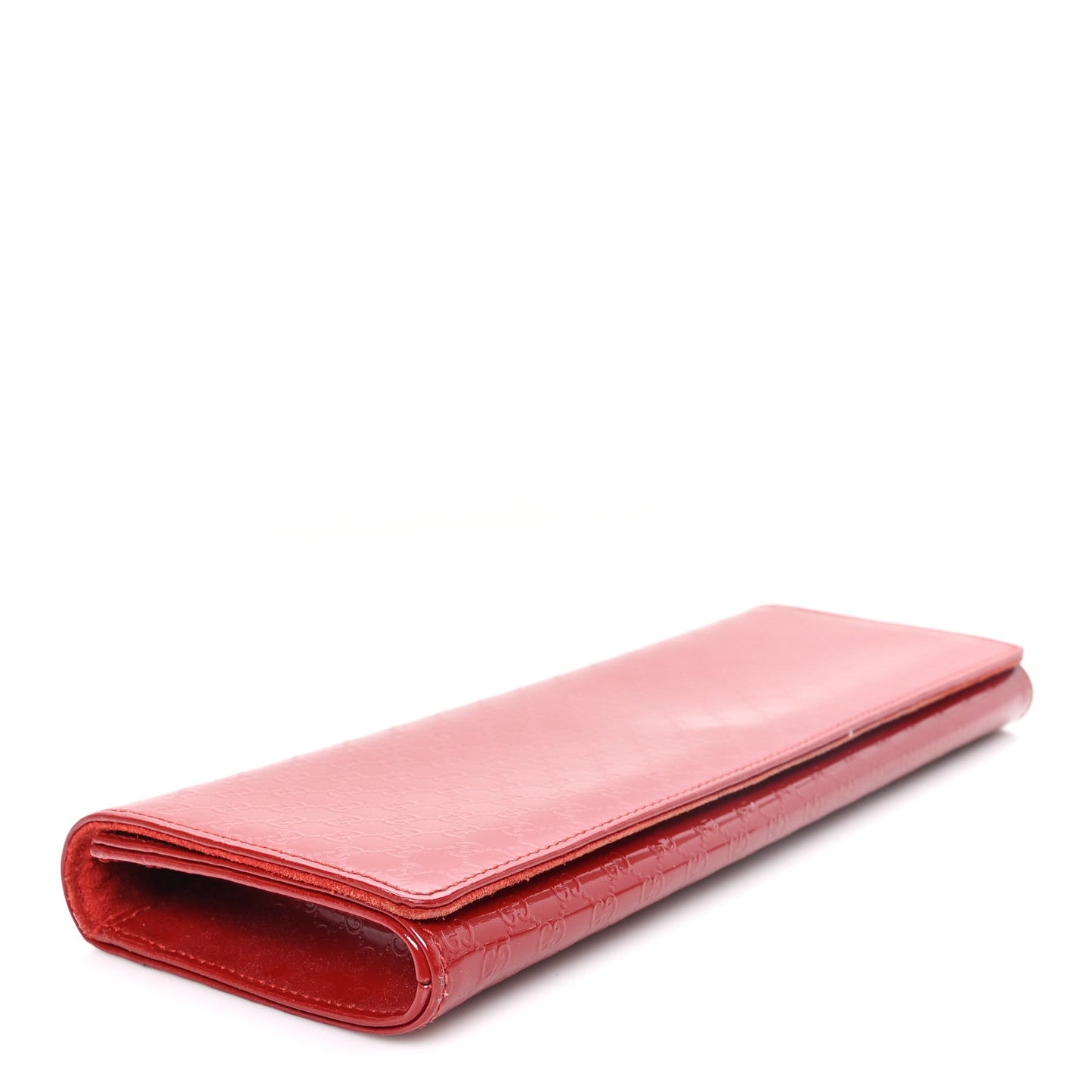 Patent Microguccissima Small Broadway Clutch Red