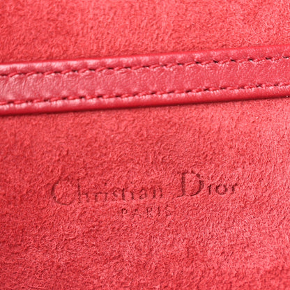 Lambskin Studded Vertical Diorama Spicy Red