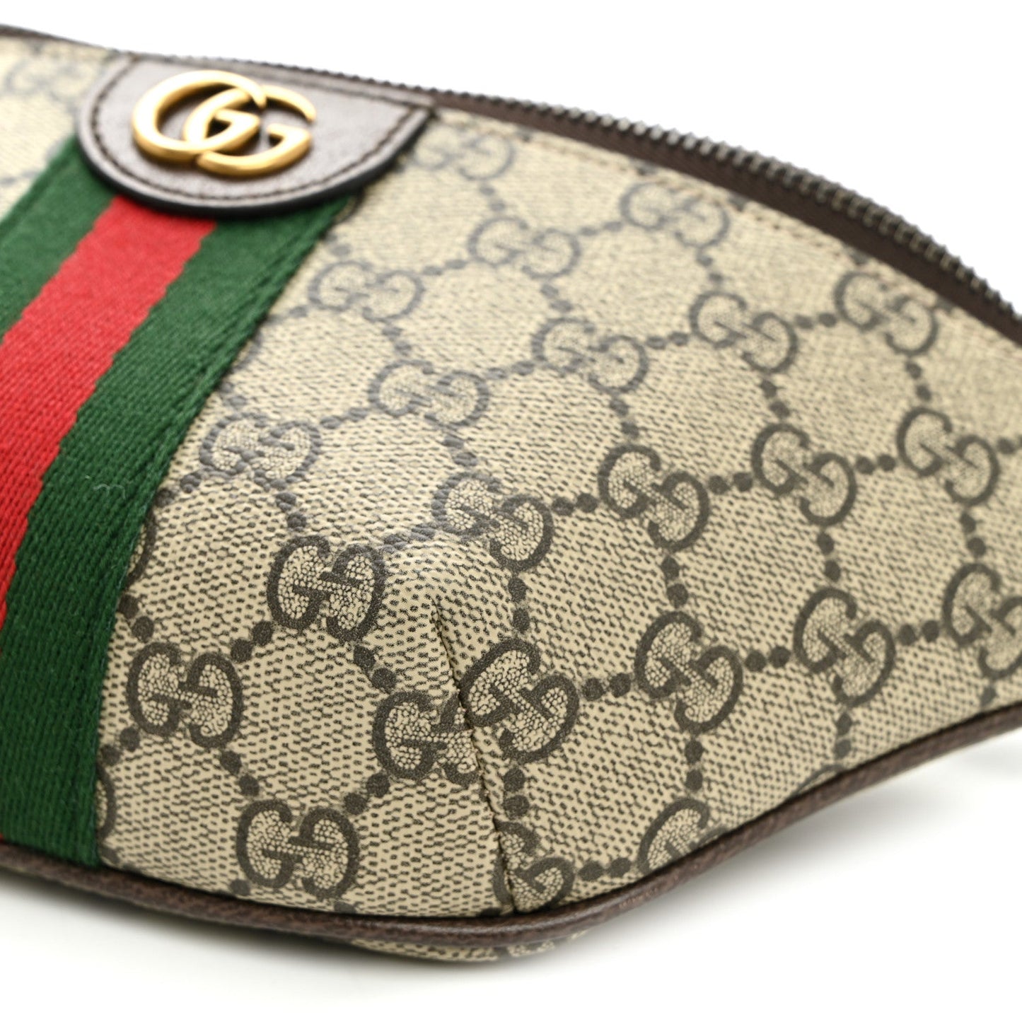 GG Supreme Monogram Web Small Ophidia Belt Bag Beige Ebony New Acero