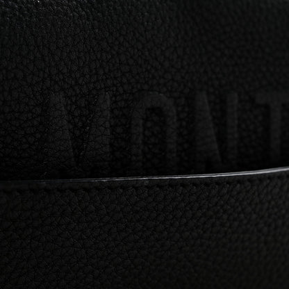 Grained Calfskin Large Bobby Flap Black