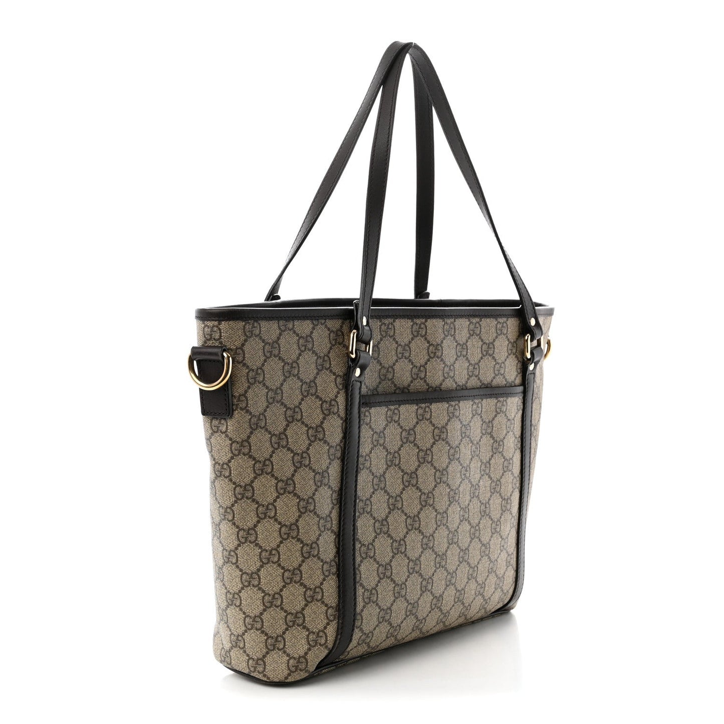 GG Supreme Monogram Medium Joy Tote Dark Brown