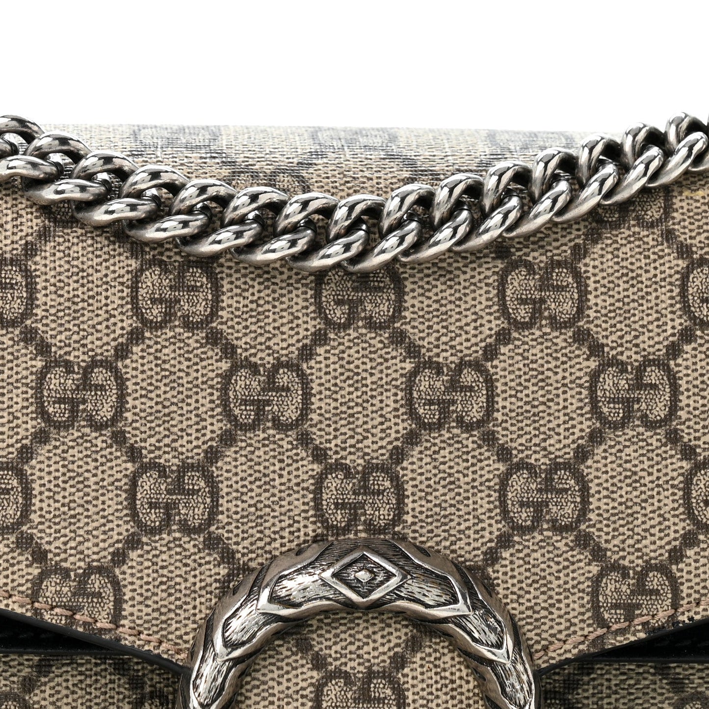 GG Supreme Monogram Small Dionysus Shoulder Bag Black