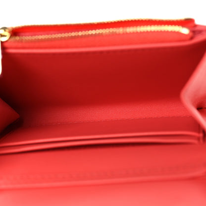 Lambskin Cannage Miss Dior Glycine Wallet on Chain Pink