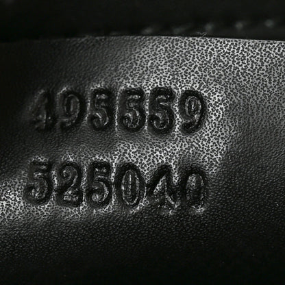 Soft GG Supreme Monogram Appia Calfskin Web Vertical Tote Black