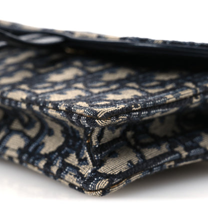 Oblique Saddle Belt Bag Blue